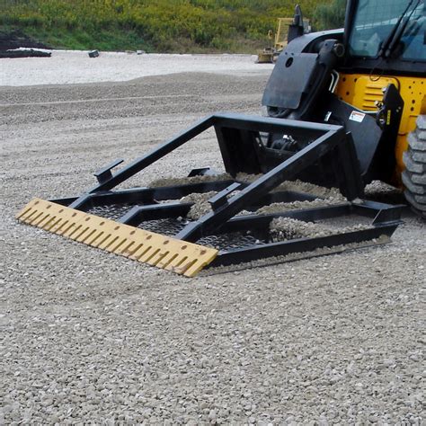 how to use a skid steer land plane|leveling ground with skid steer.